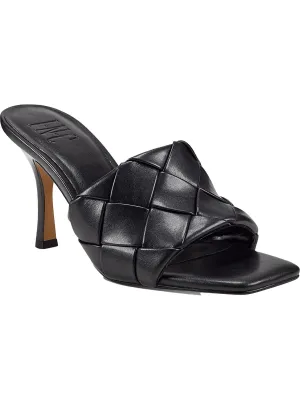 Liah Womens Faux Leather Open Toe Slide
