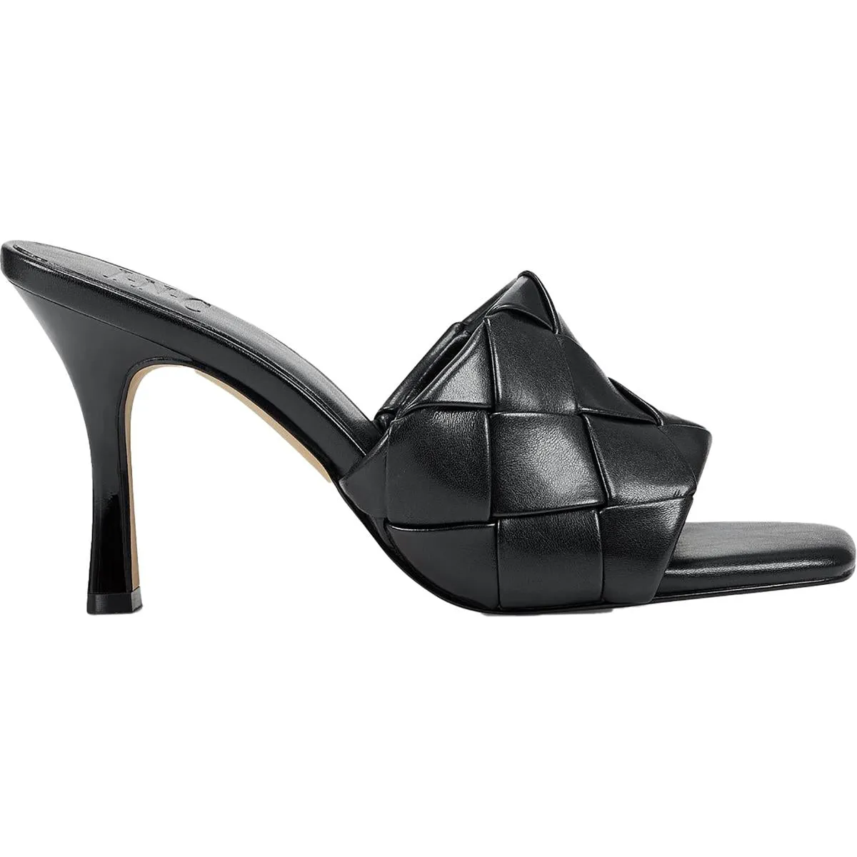 Liah Womens Faux Leather Open Toe Slide