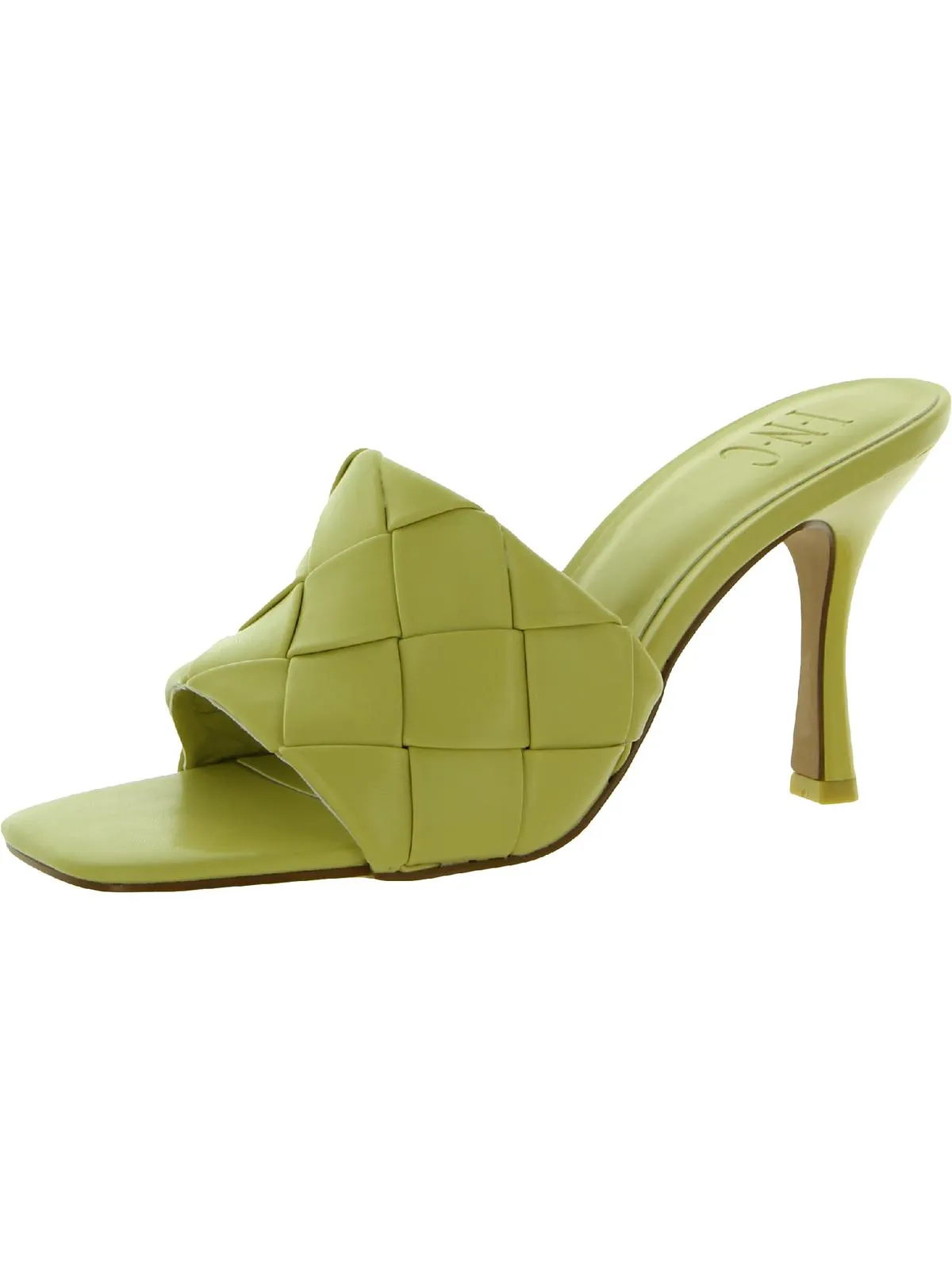 Liah Womens Faux Leather Open Toe Slide
