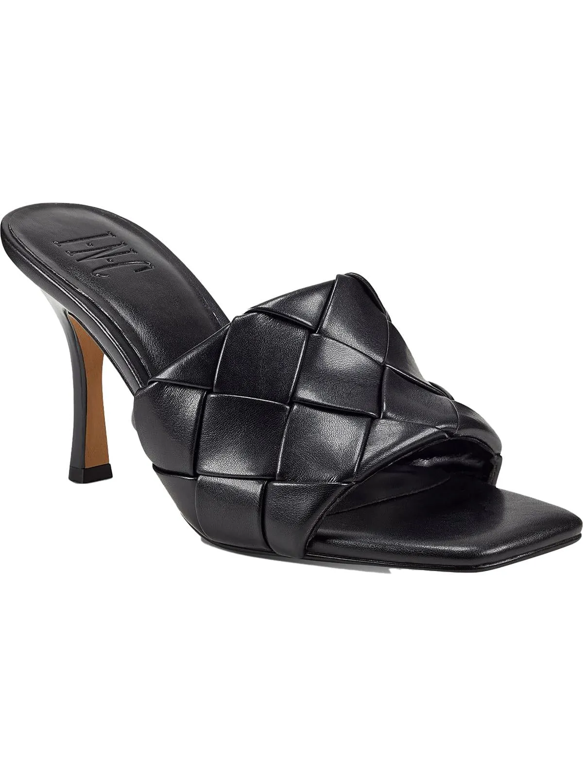 Liah Womens Faux Leather Open Toe Slide