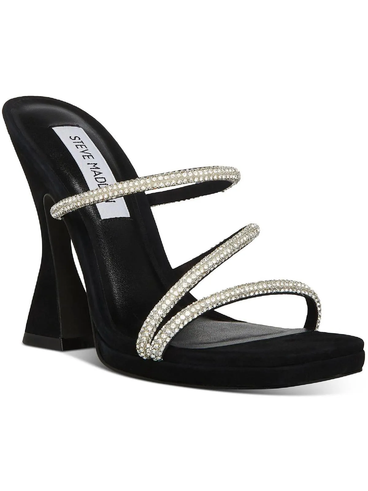 Libbie Womens Rhinestone Embellished Dress Heels