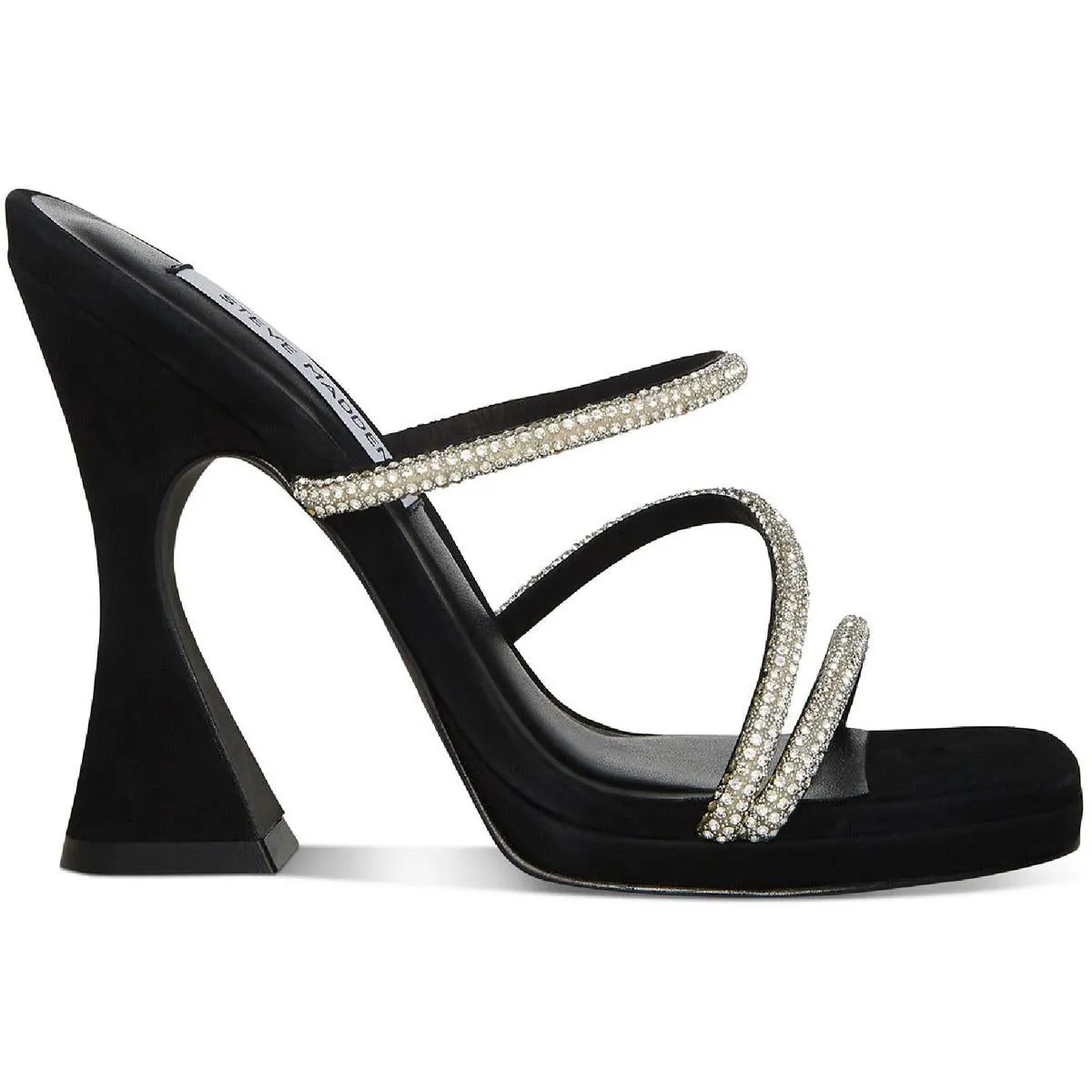 Libbie Womens Rhinestone Embellished Dress Heels