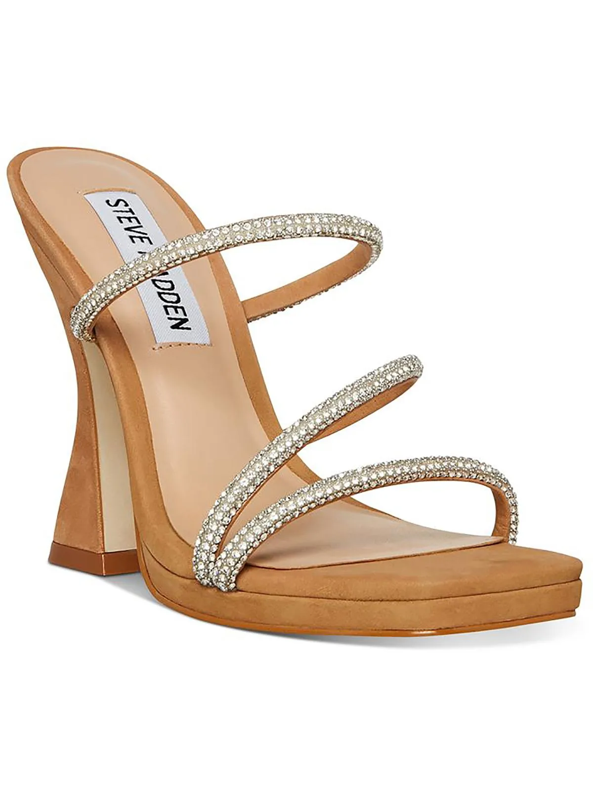Libbie Womens Rhinestone Embellished Dress Heels