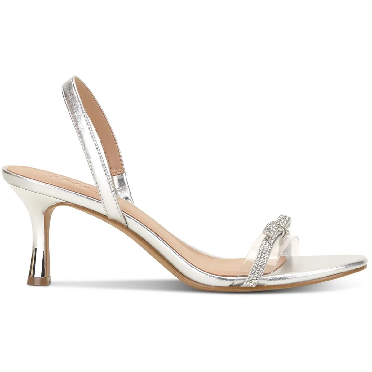 Linette Womens Slip On Ankle Strap Heels