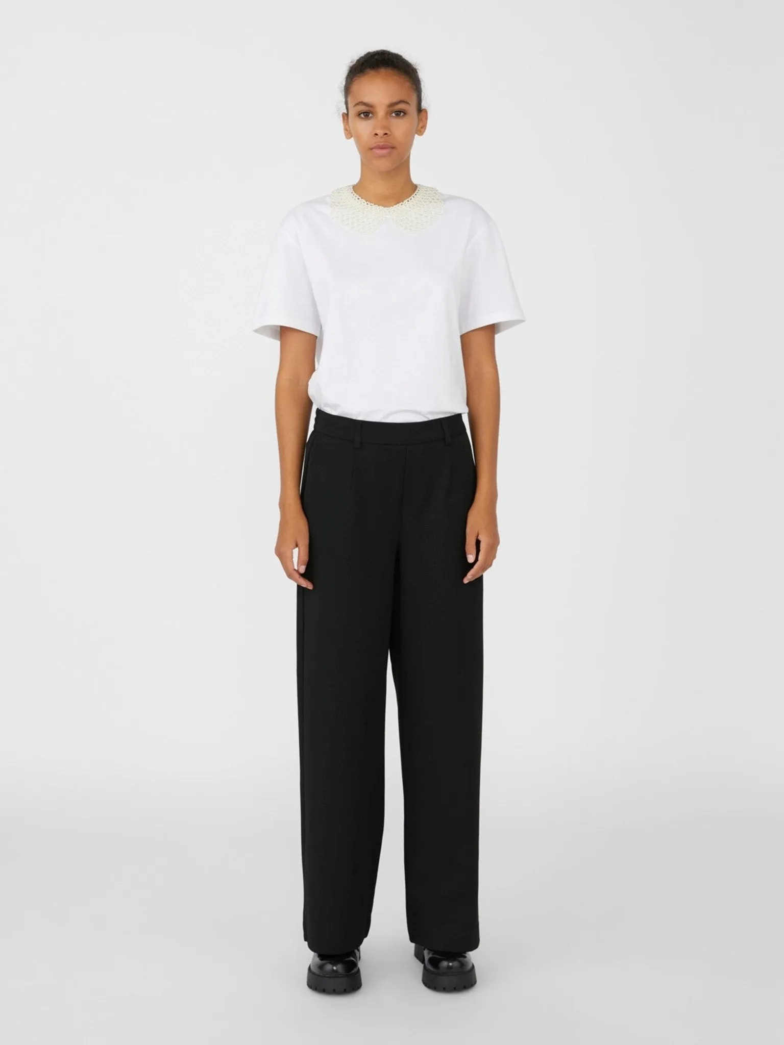 Lisa Wide Trousers - Black