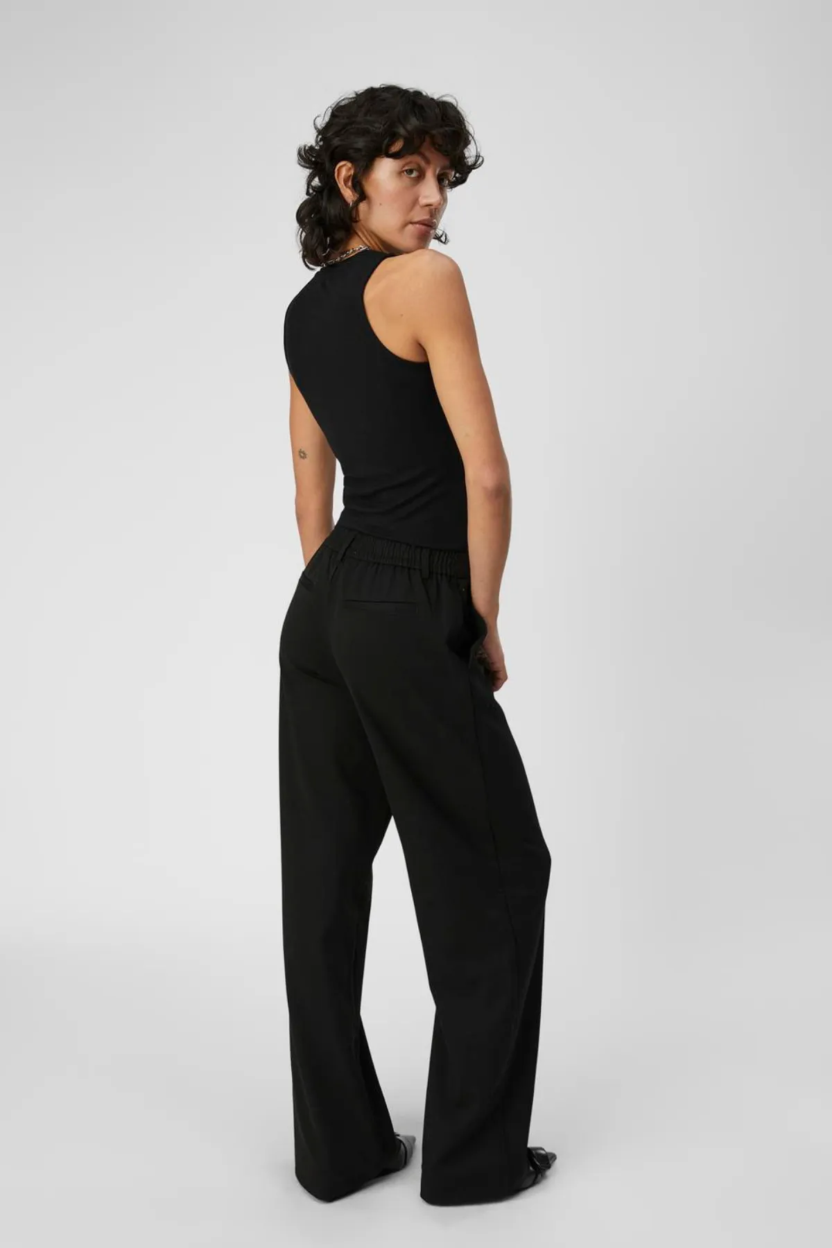 Lisa Wide Trousers - Black