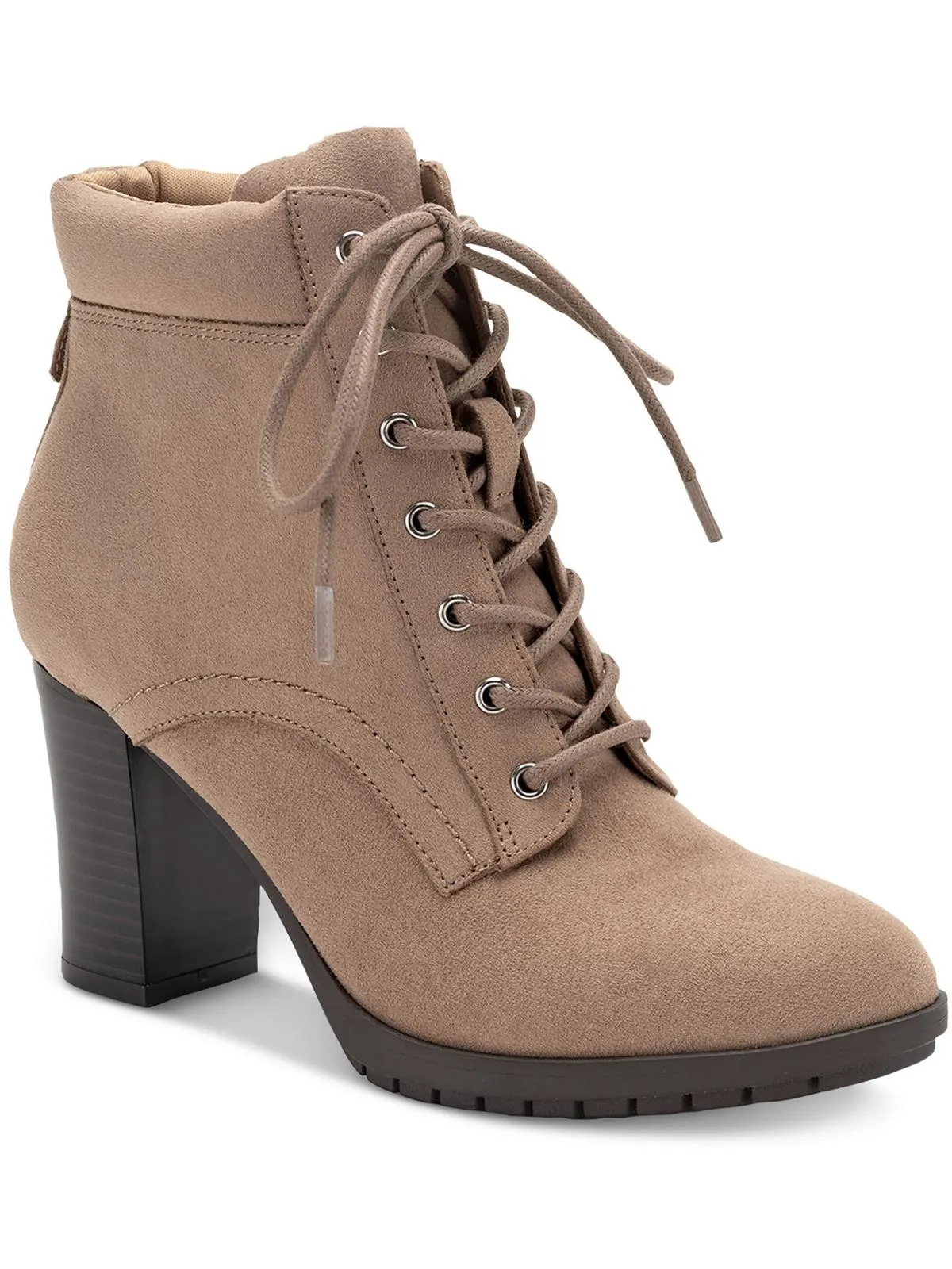 Lucillee  Womens Zipper Faux Leather Booties