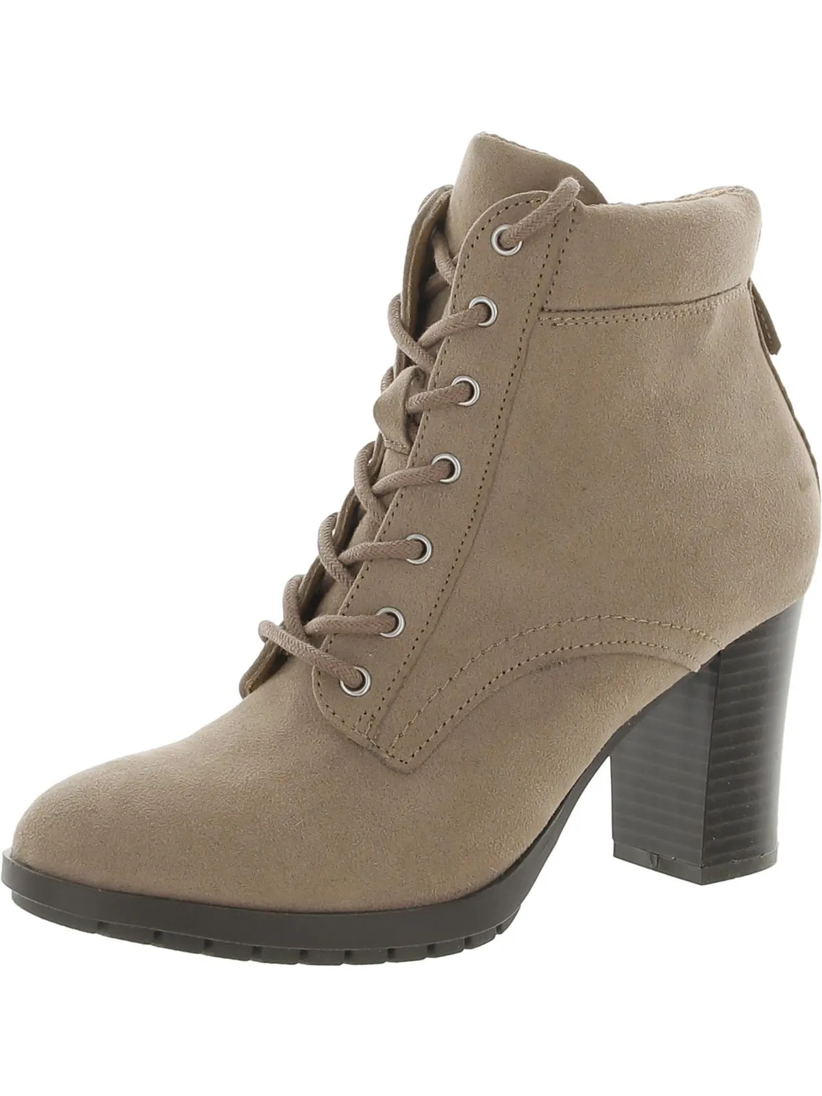 Lucillee  Womens Zipper Faux Leather Booties