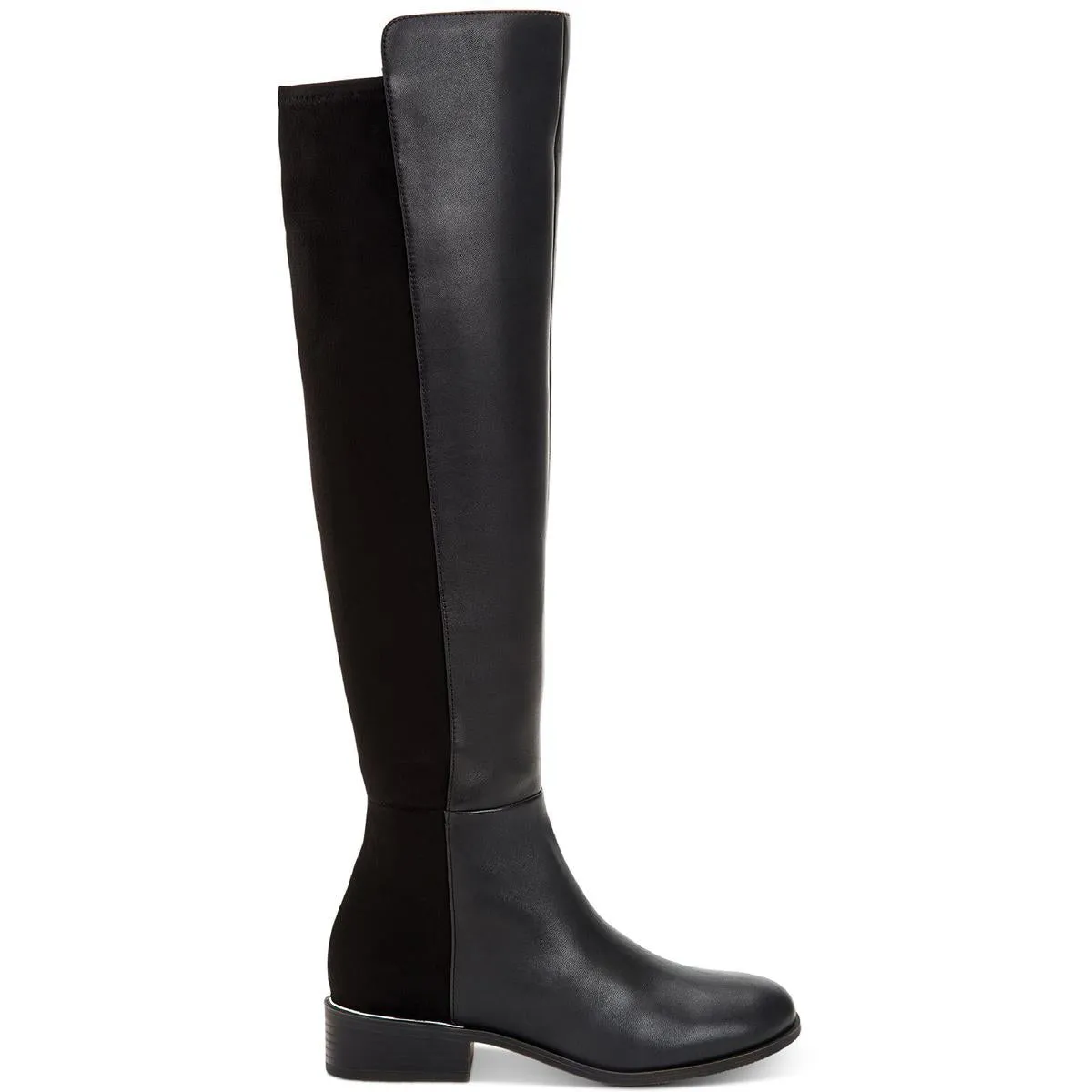 Ludlowe Womens Laceless Leather Over-The-Knee Boots