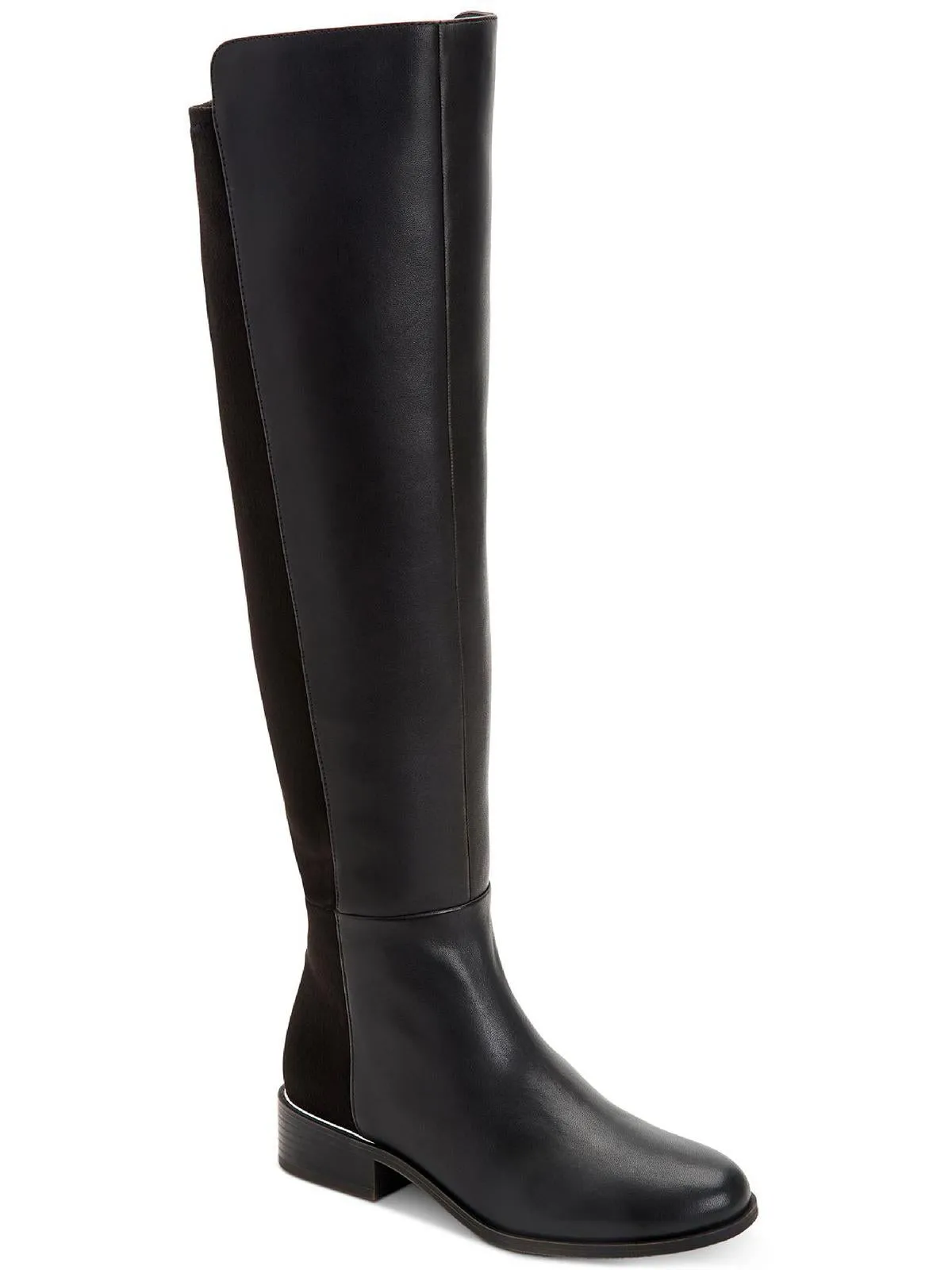 Ludlowe Womens Laceless Leather Over-The-Knee Boots