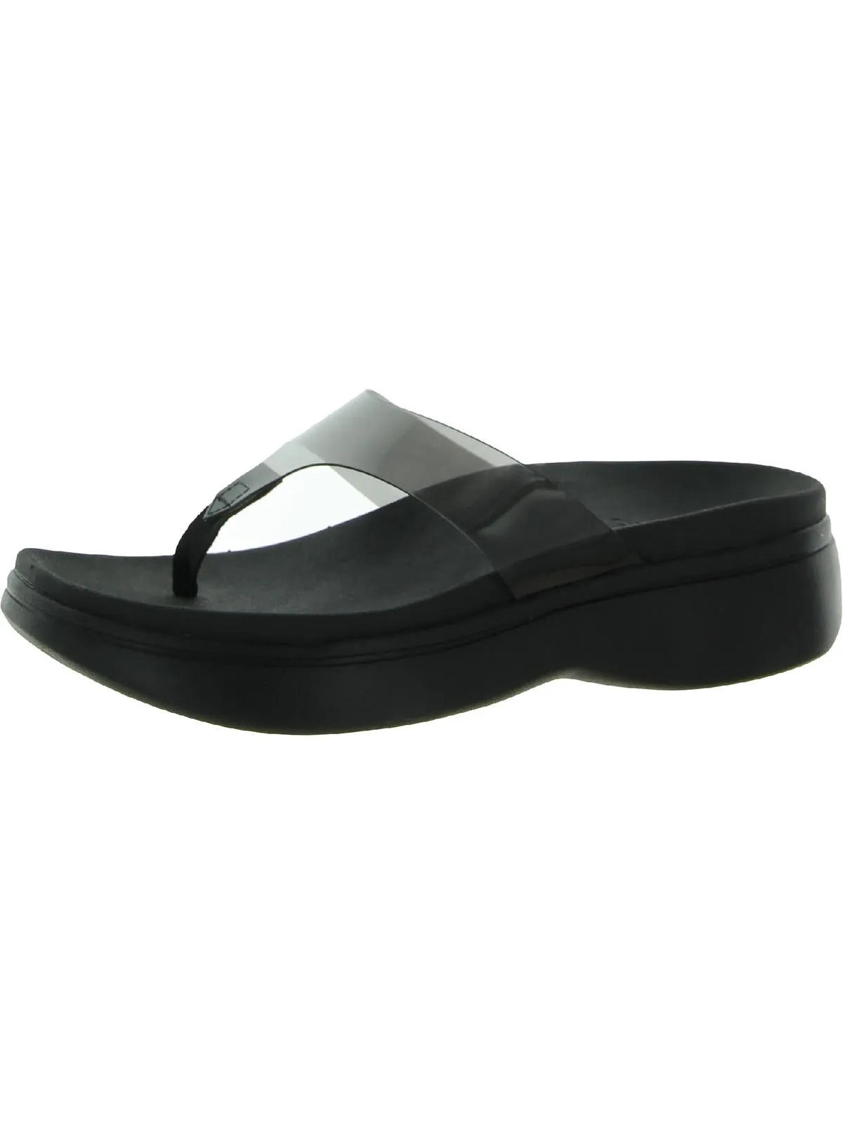 Luminous Womens Open Toe Slip On Platform Sandals