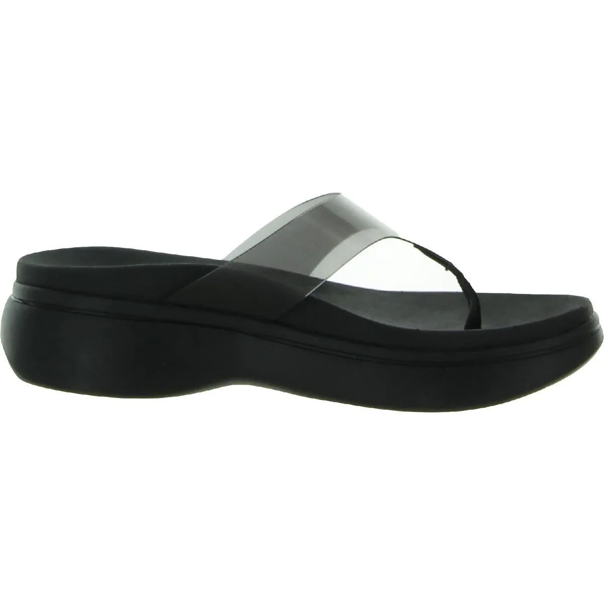 Luminous Womens Open Toe Slip On Platform Sandals