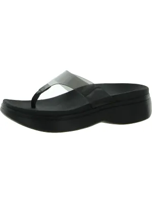 Luminous Womens Open Toe Slip On Platform Sandals