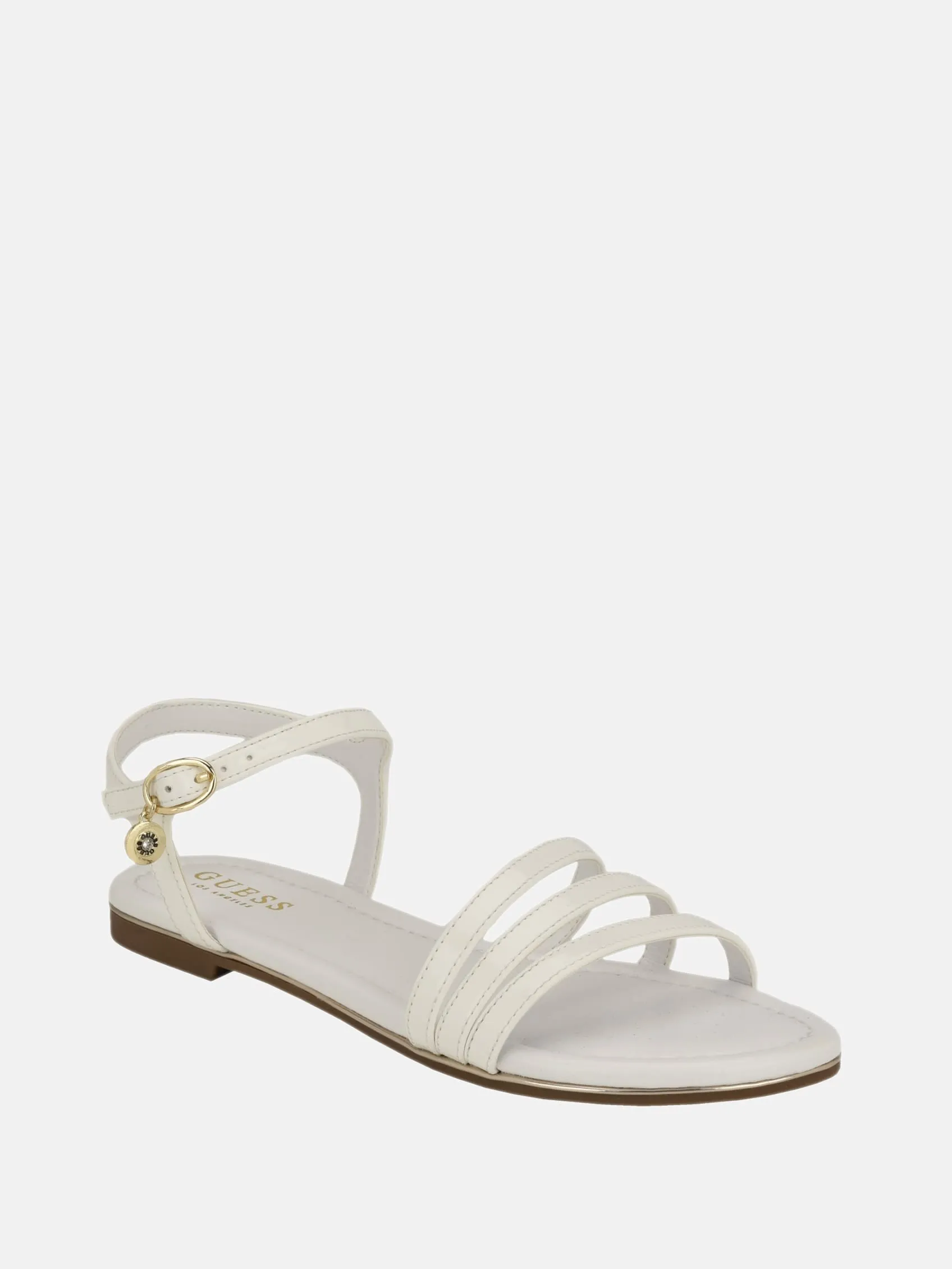 Lyndy Patent Faux-Leather Sandals
