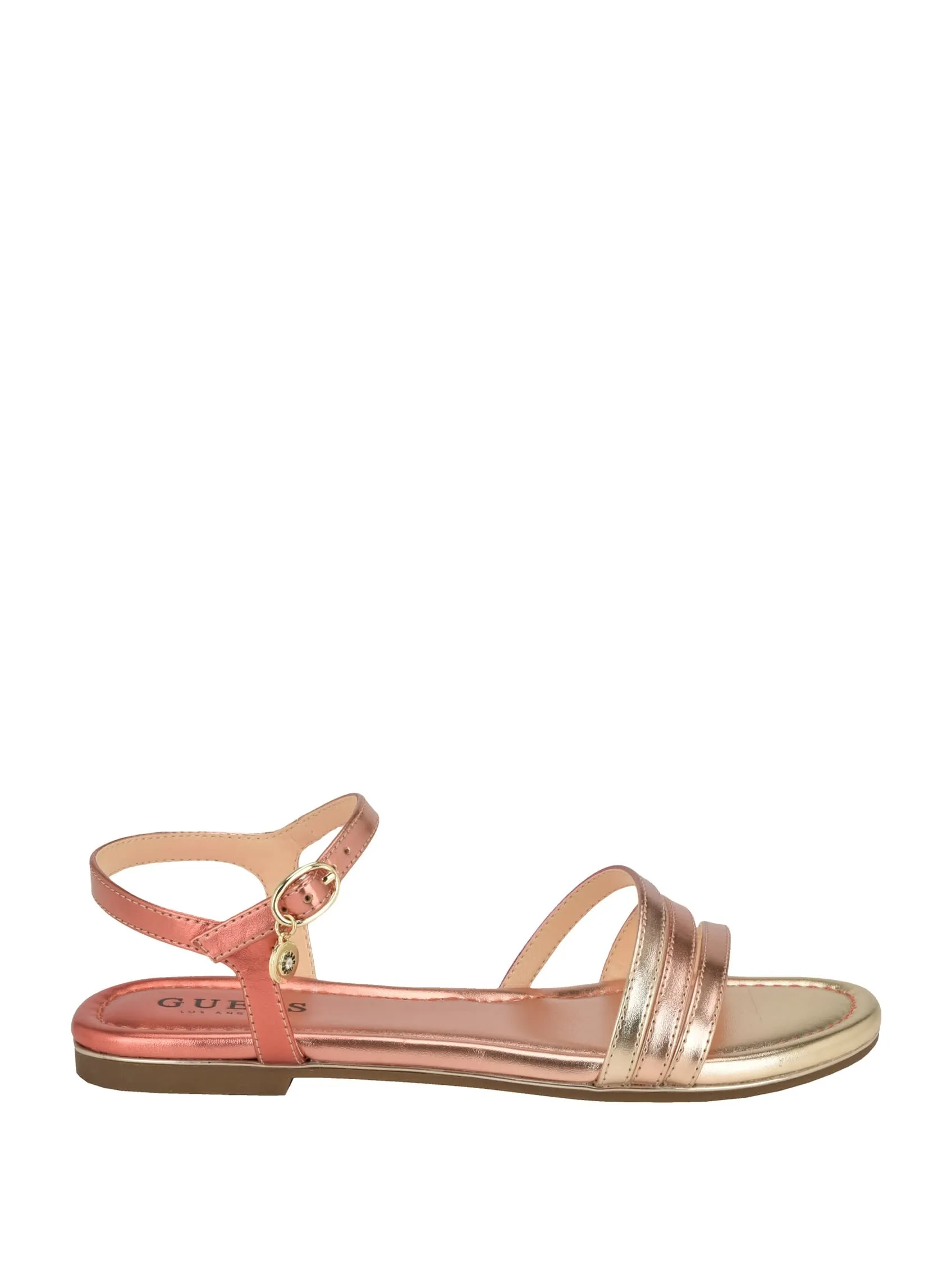 Lyndy Patent Faux-Leather Sandals