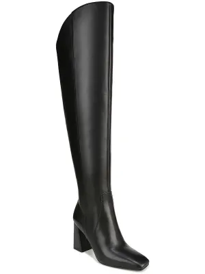 Lyric Womens Leather Over-The-Knee Boots