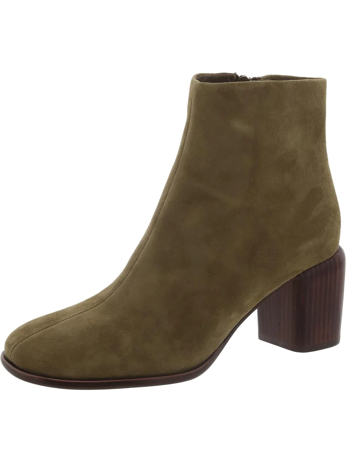 Maggie Womens Leather Square Toe Ankle Boots