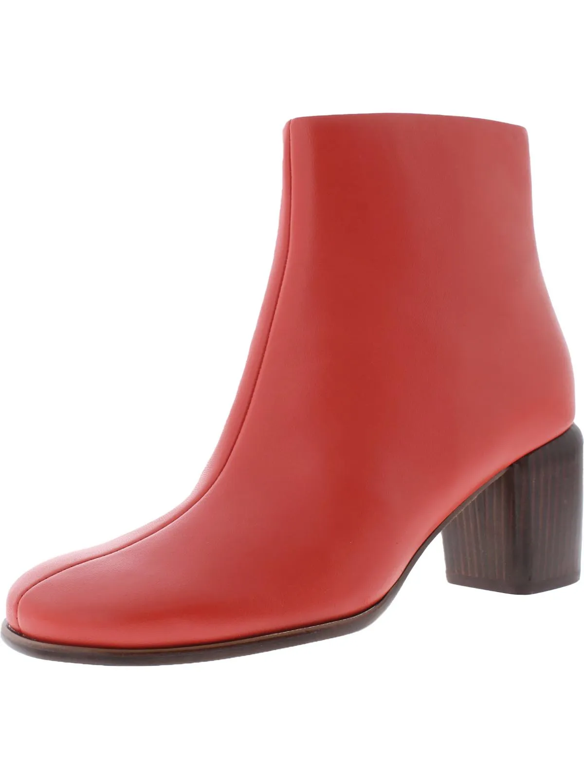 Maggie Womens Leather Square Toe Ankle Boots