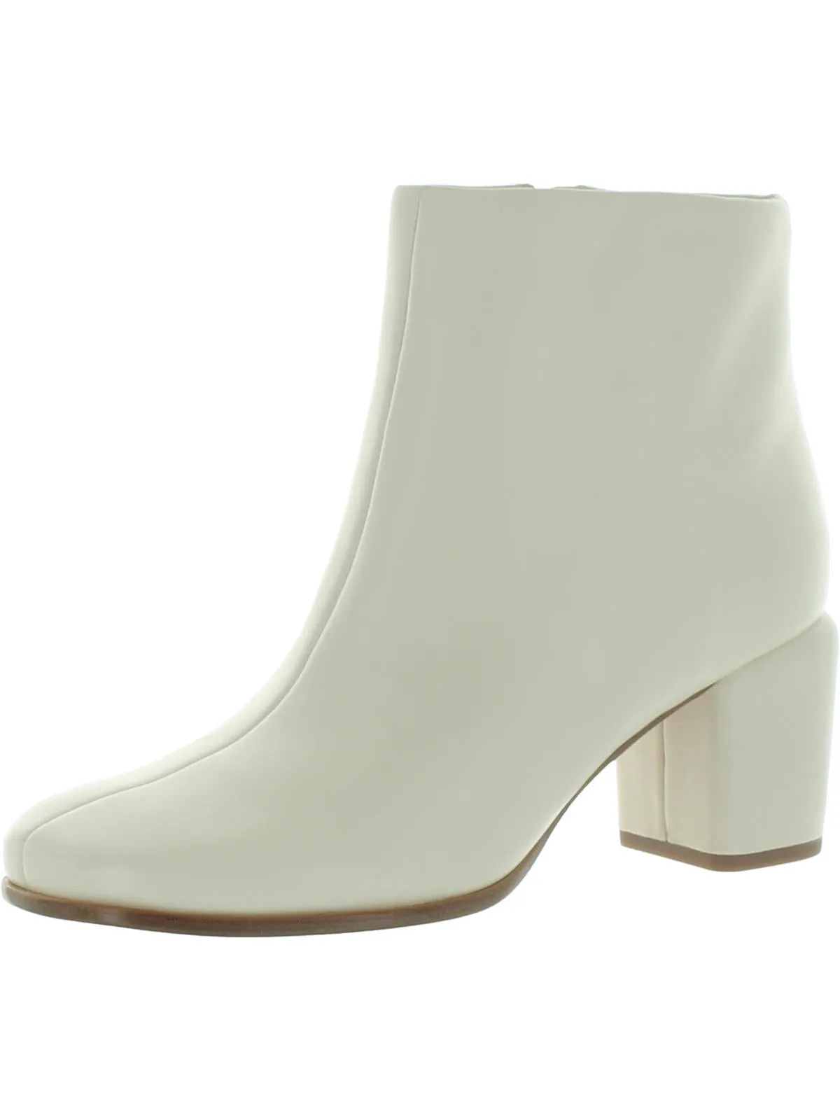 Maggie Womens Leather Square Toe Ankle Boots