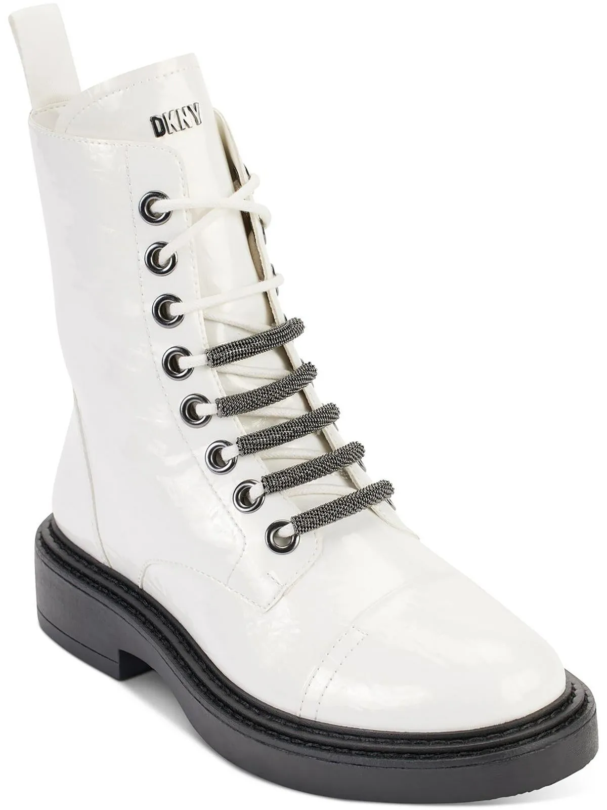 Malaya Womens Cushioned Footbed Combat & Lace-up Boots