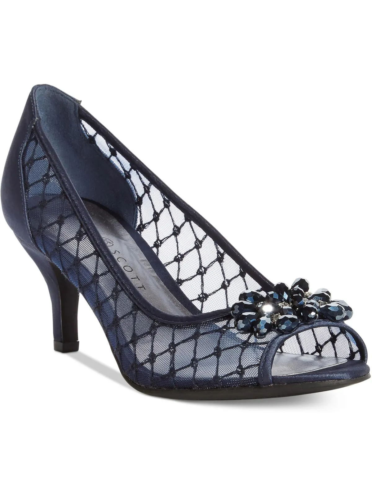 Maralyn Womens Embellished Rhinestone Evening Heels