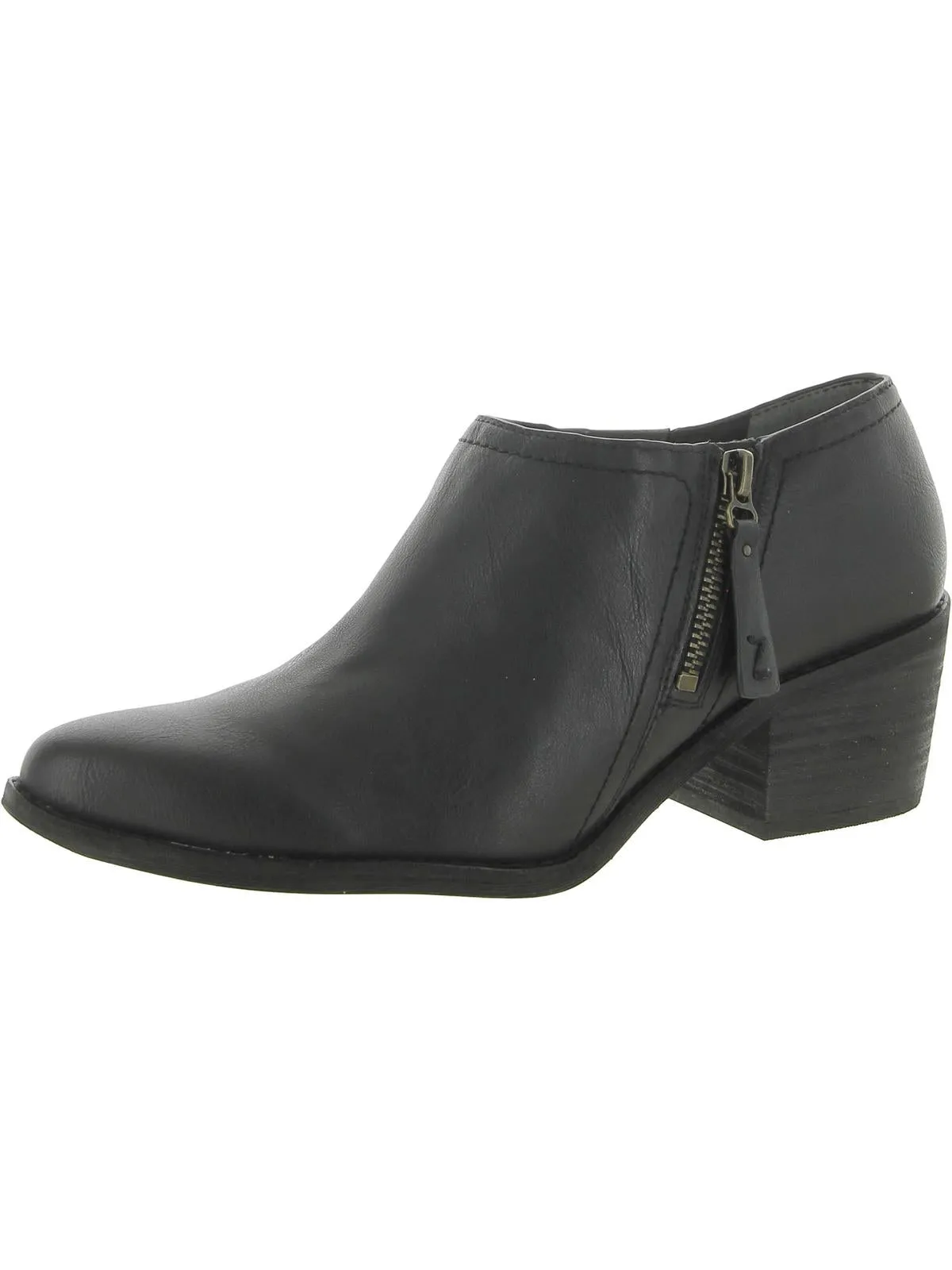 Margot Womens Leather Snake Print Shooties