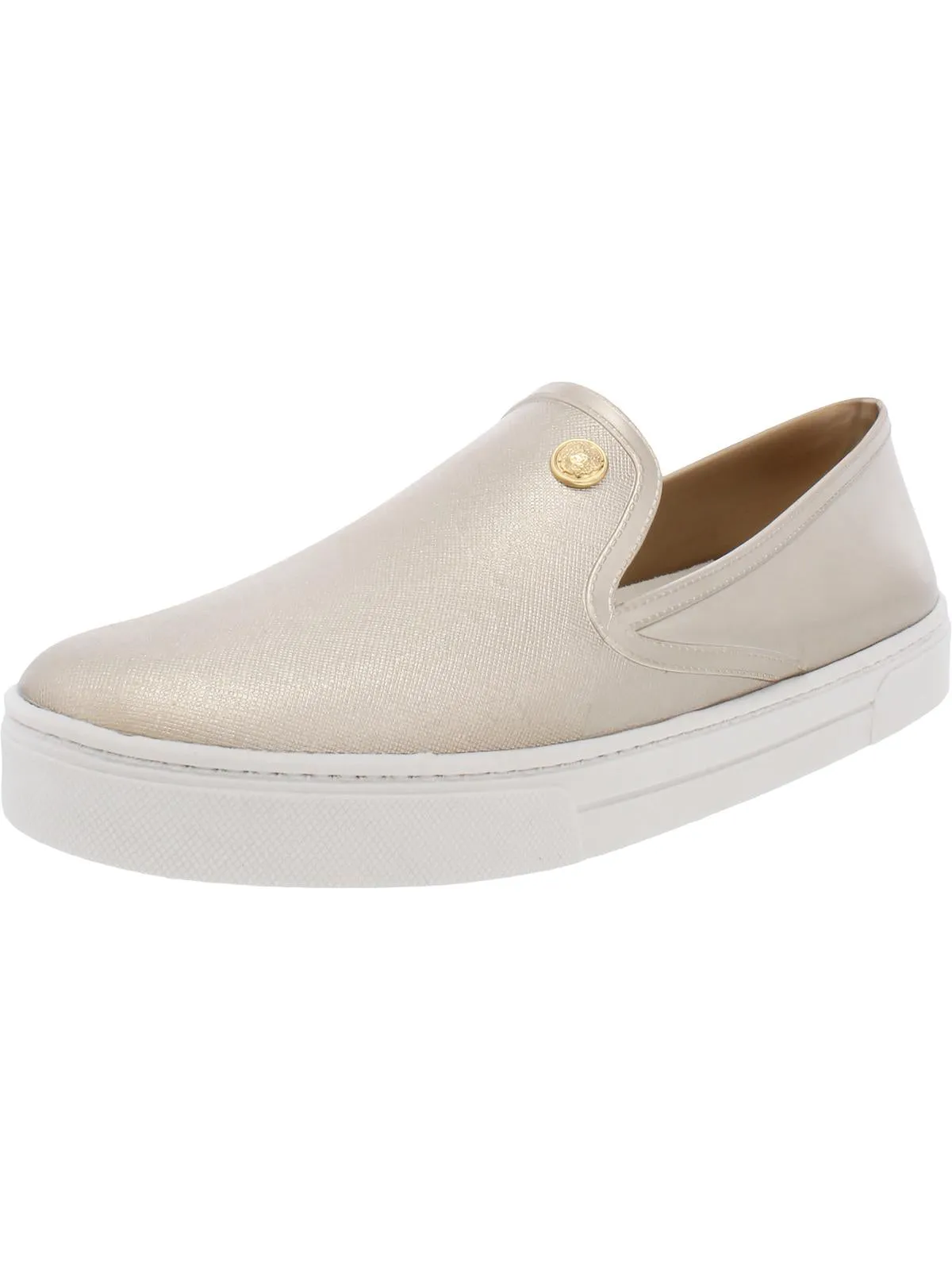 Marjetta Womens Metallic Fashion Slip-On Sneakers