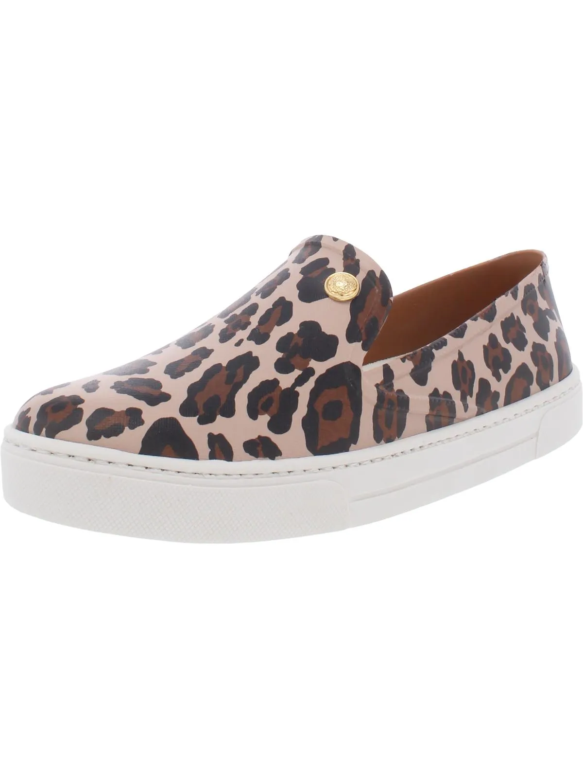 Marjetta Womens Metallic Fashion Slip-On Sneakers