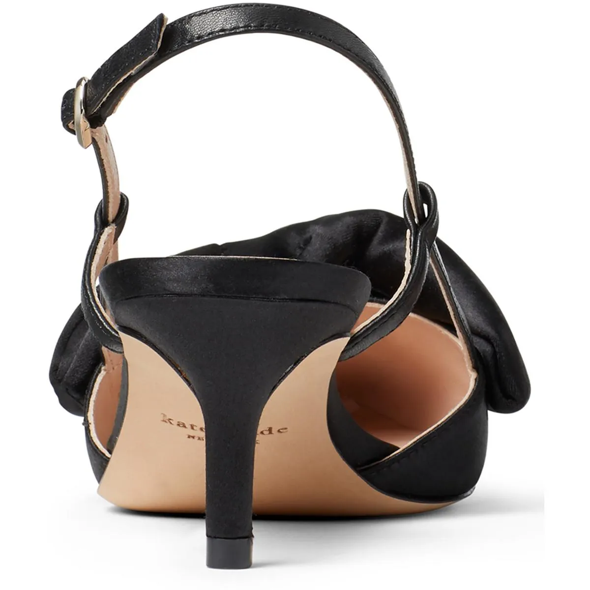 Marseille Womens Satin Bow Kitten Heels