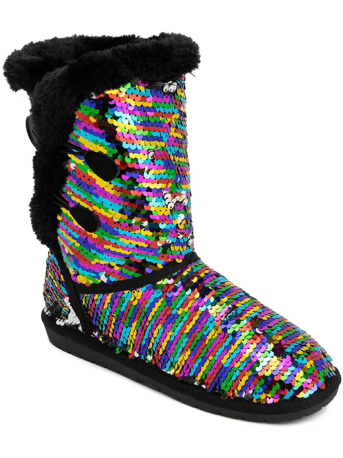 Marty Womens Faux Suede Cold Weather Winter & Snow Boots
