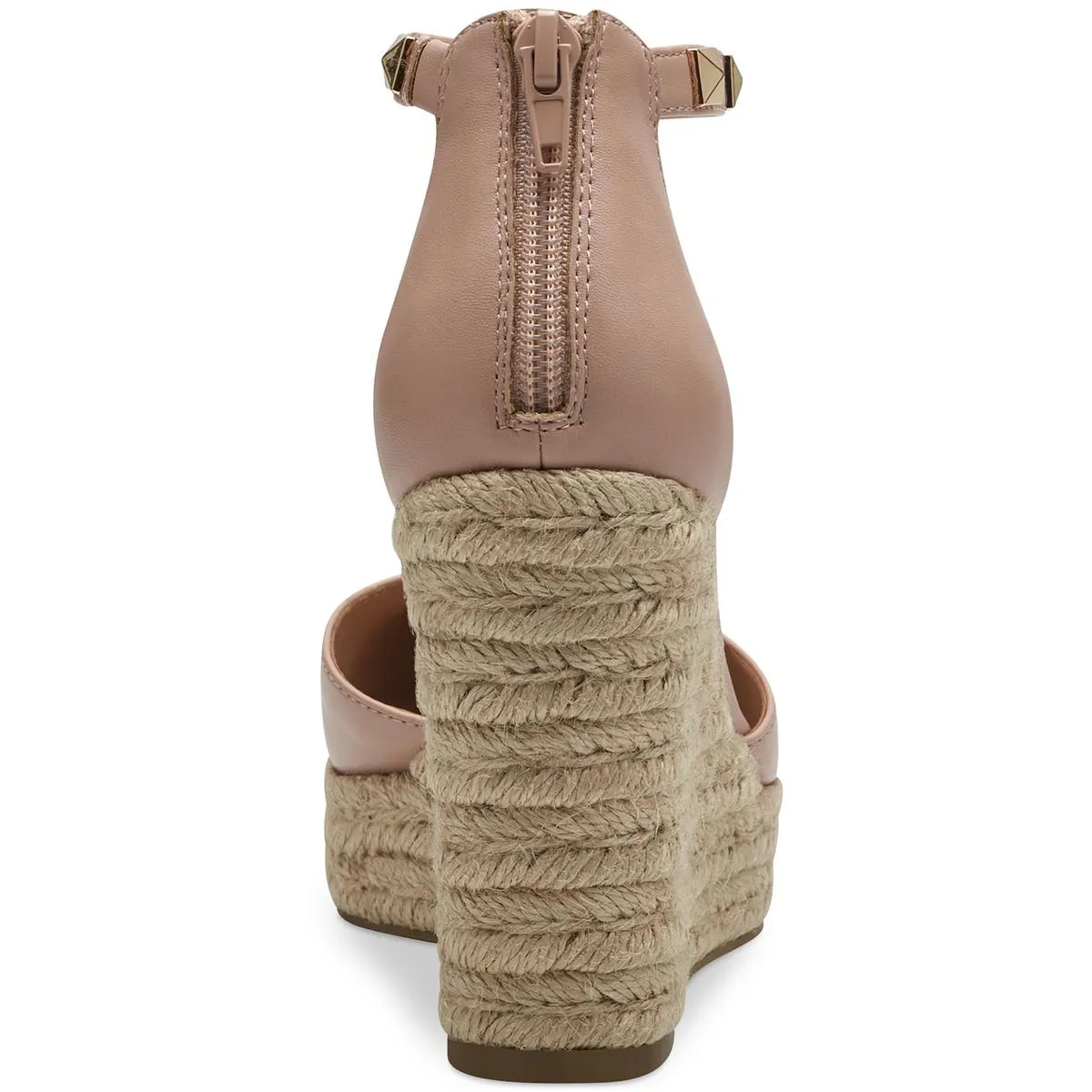 Masin Womens Studded Ankle Wedge Heels