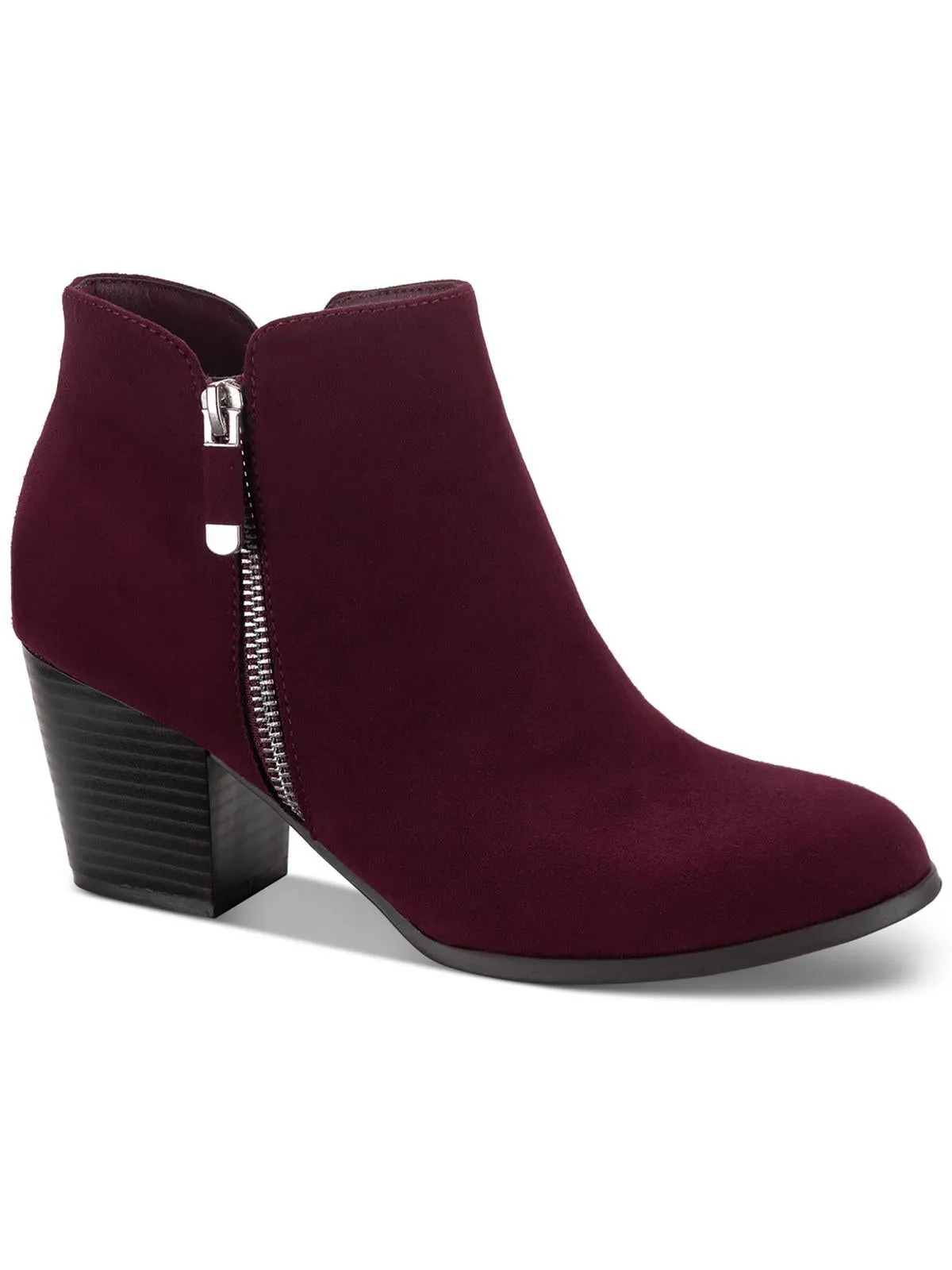 Masrinaaf Womens Zipper Block Heel Booties