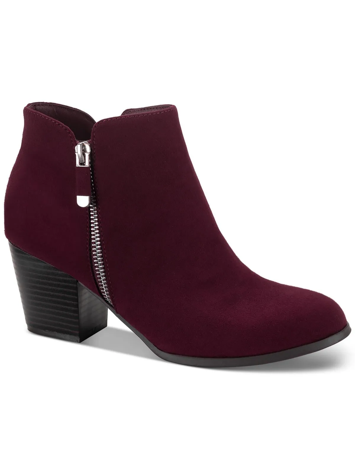 Masrinaaf Womens Zipper Block Heel Booties