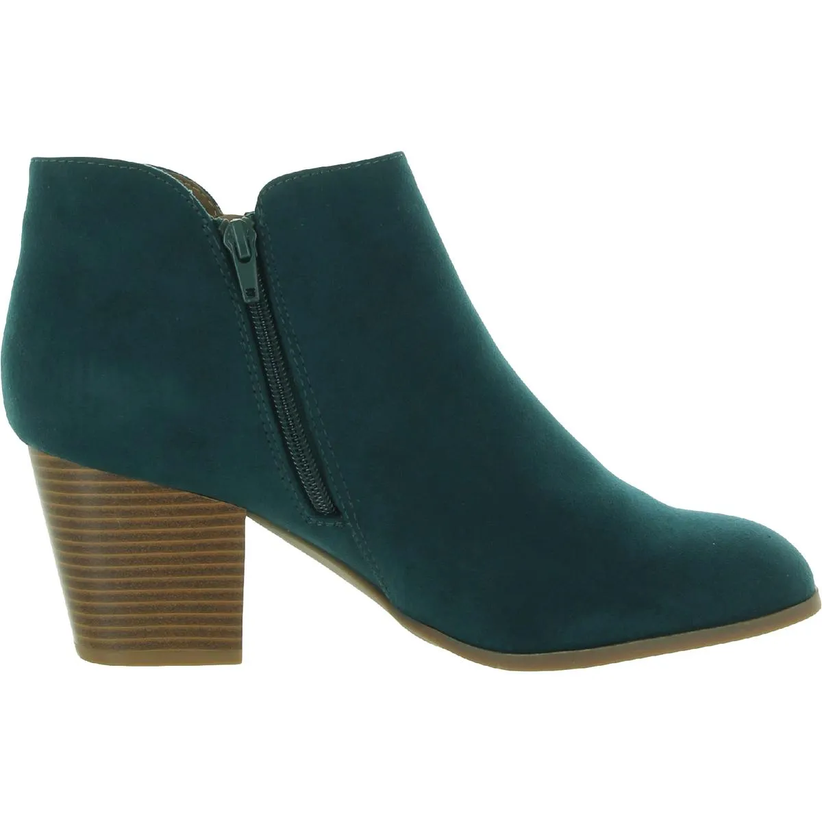 Masrinaaf Womens Zipper Block Heel Booties