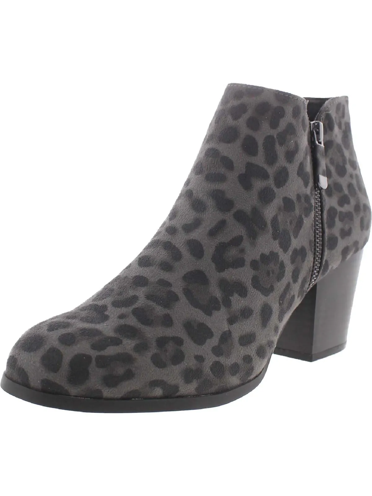 Masrinaaf Womens Zipper Block Heel Booties