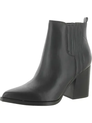 Matter2 Womens Leather Pointed Toe Ankle Boots