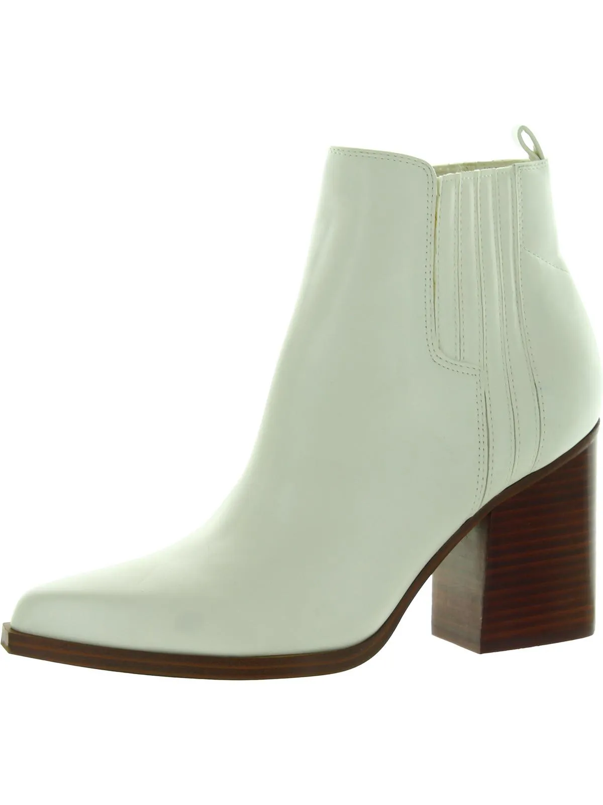 Matter2 Womens Leather Pointed Toe Ankle Boots
