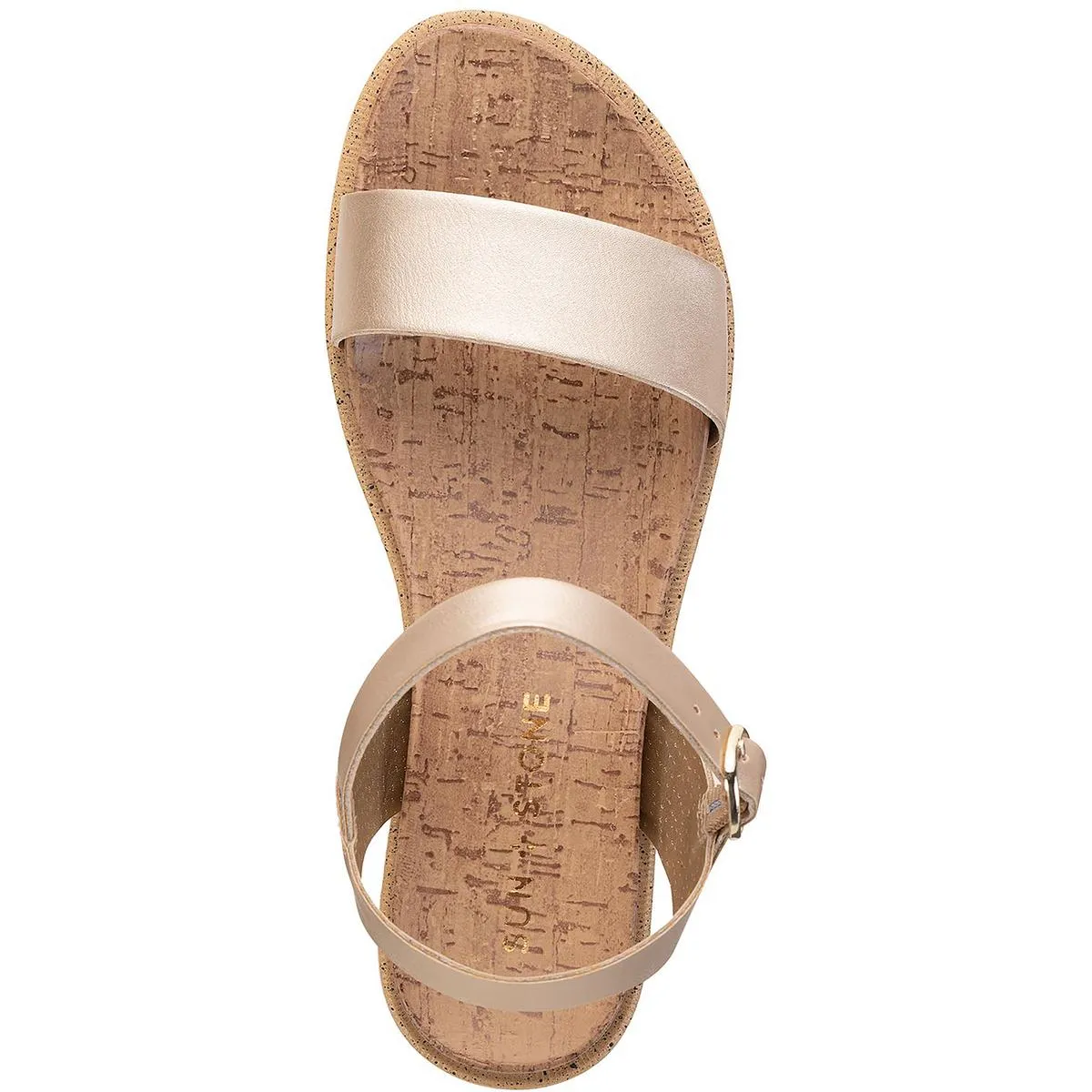 Mattie Womens Faux Leather Open Toe Flats