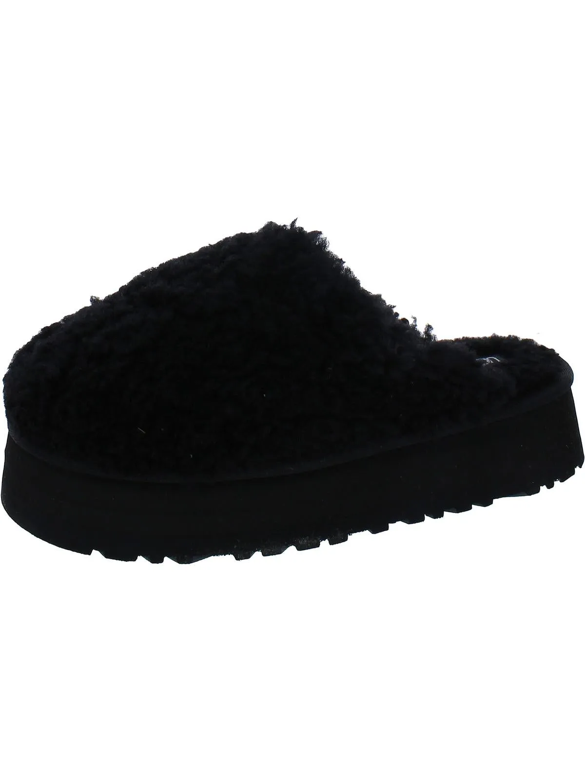 Max Curly Womens Wool Slip On Mules