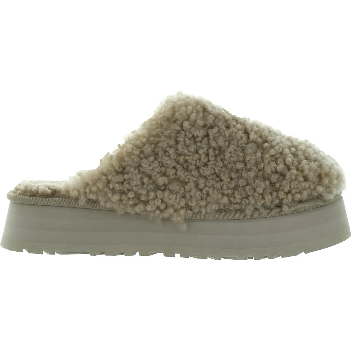 Max Curly Womens Wool Slip On Mules