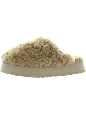 Max Curly Womens Wool Slip On Mules