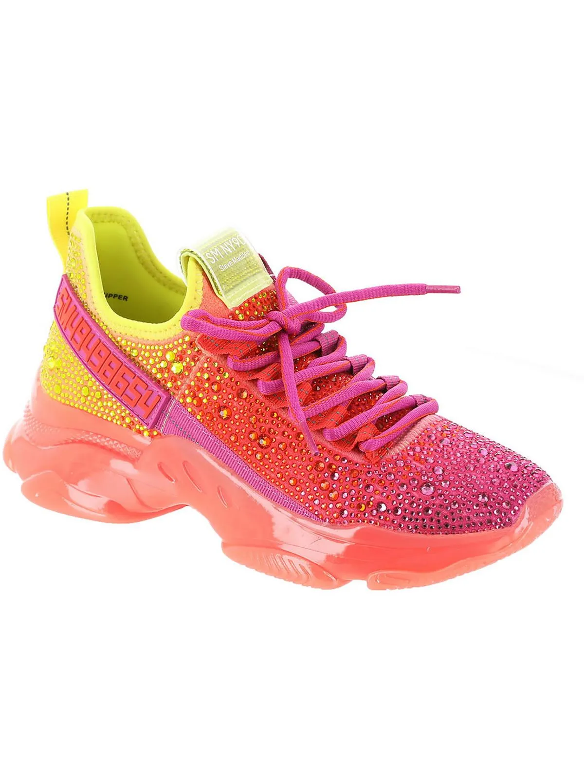 Maxima Womens Embellished Low Top Casual and Fashion Sneakers