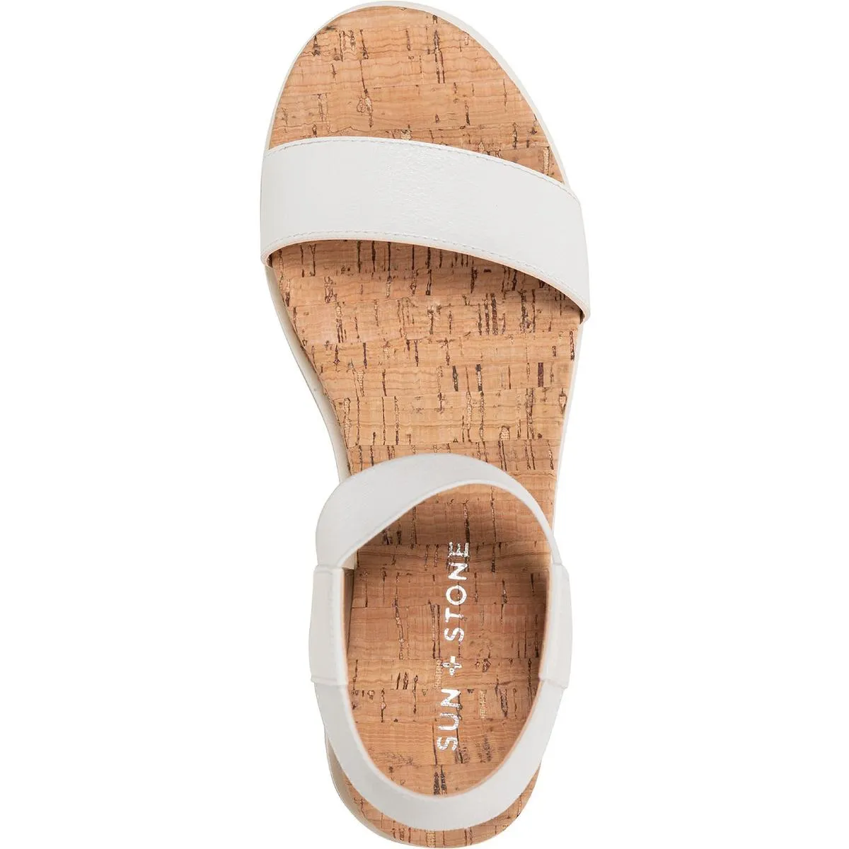 Melanyy Womens Faux Leather Slip On Flatform Sandals