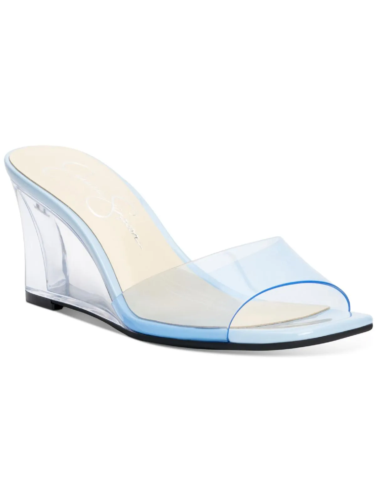 Merlote Womens Open Toe Slip On Wedge Sandals