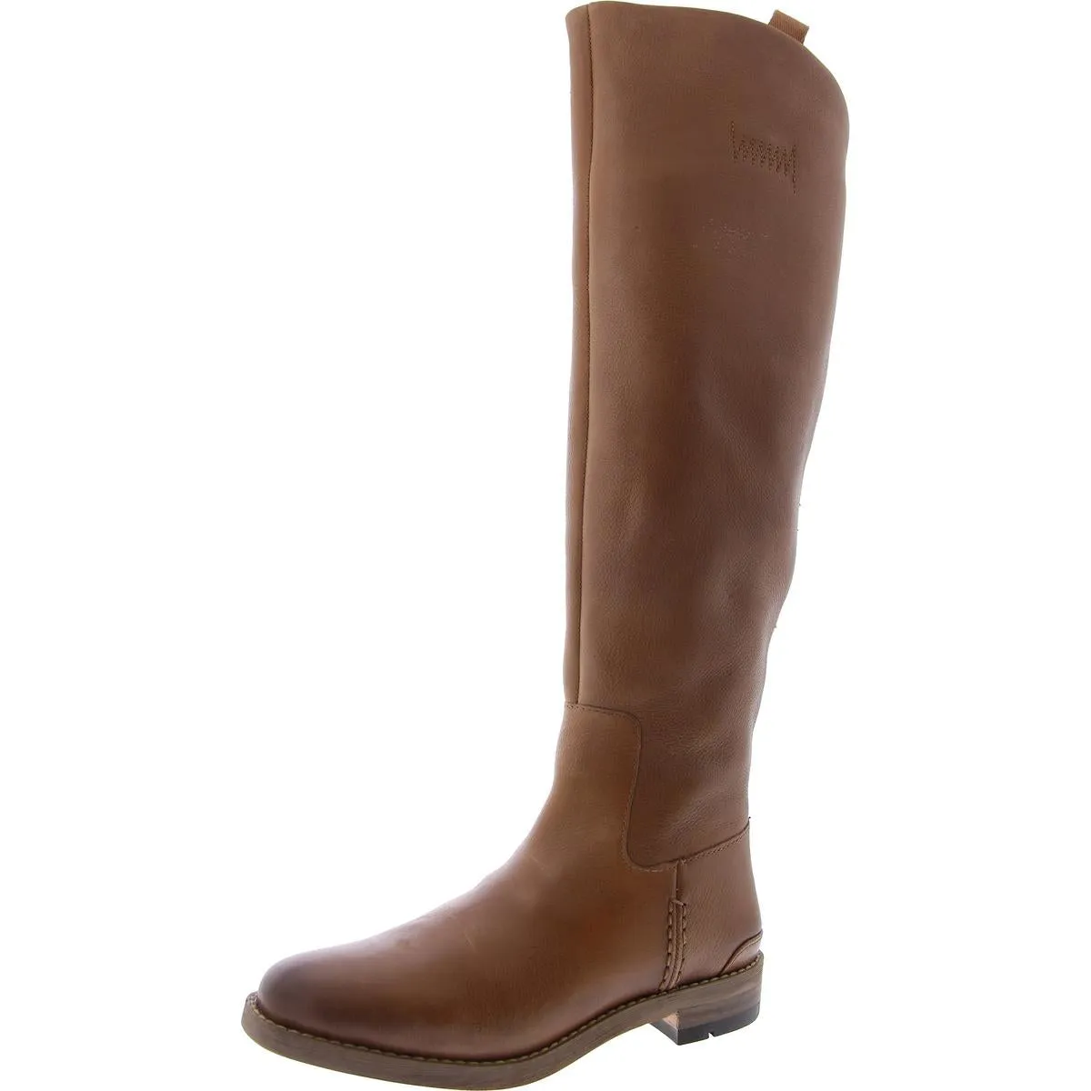 Meyer Womens Leather Zipper Knee-High Boots