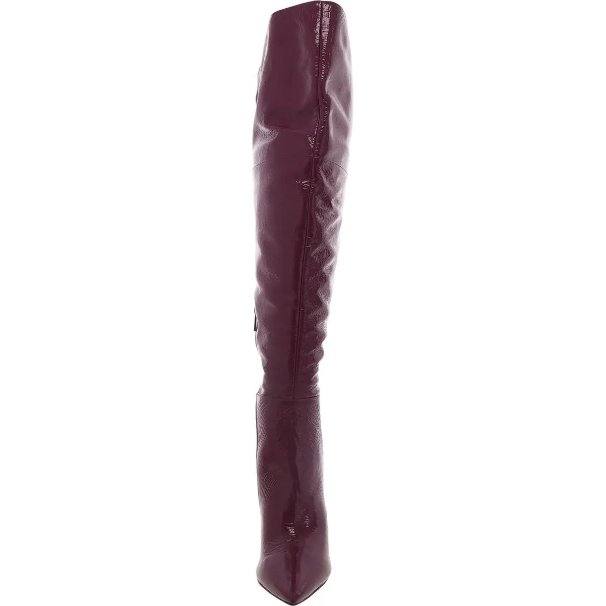 Minnada4 Womens Leather Pointed Toe Knee-High Boots