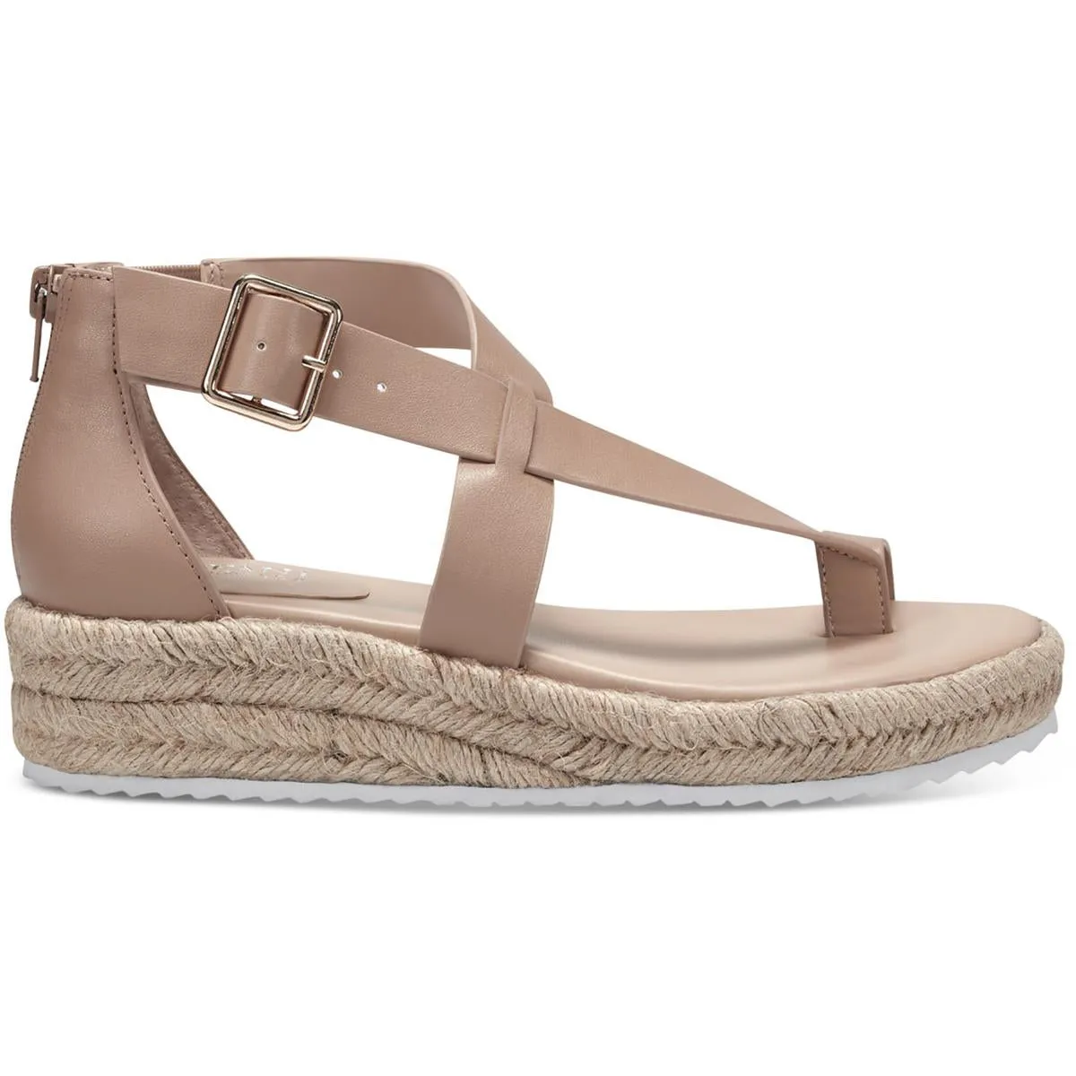Moira Womens Asymmetric Toe Loop Wedge Sandals