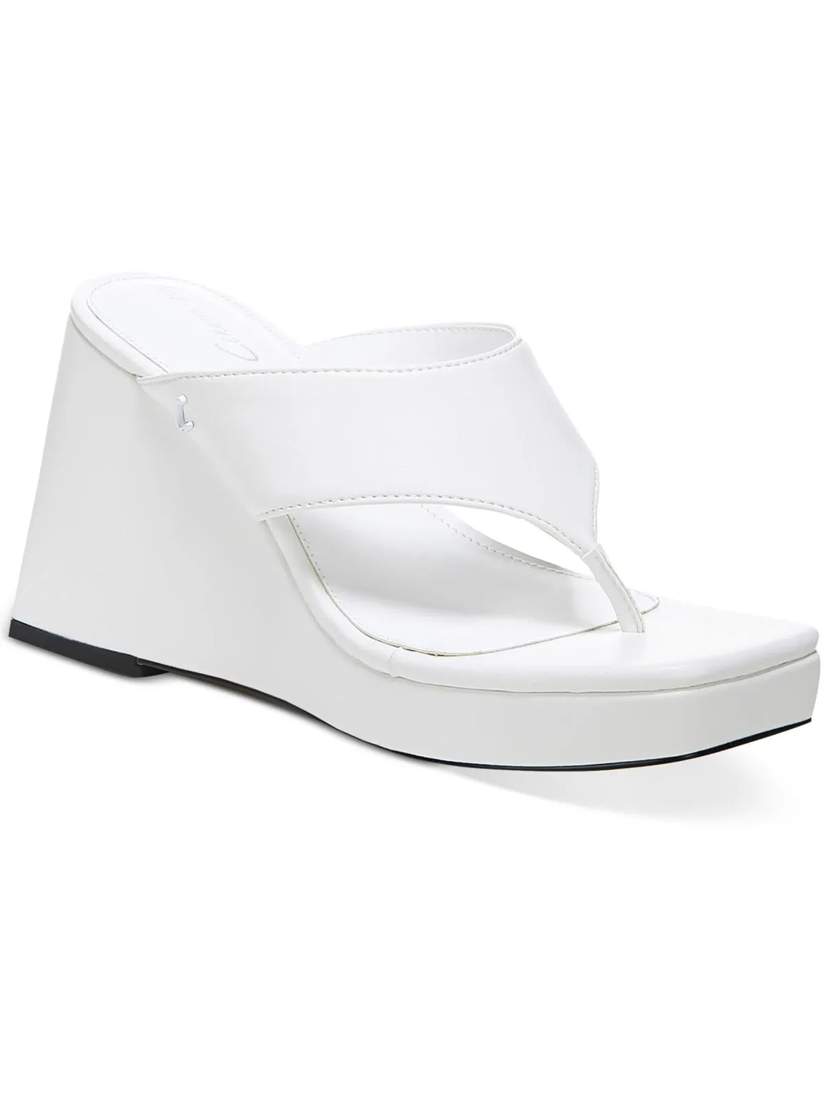 Moira Womens Wedge Thong Platform Sandals