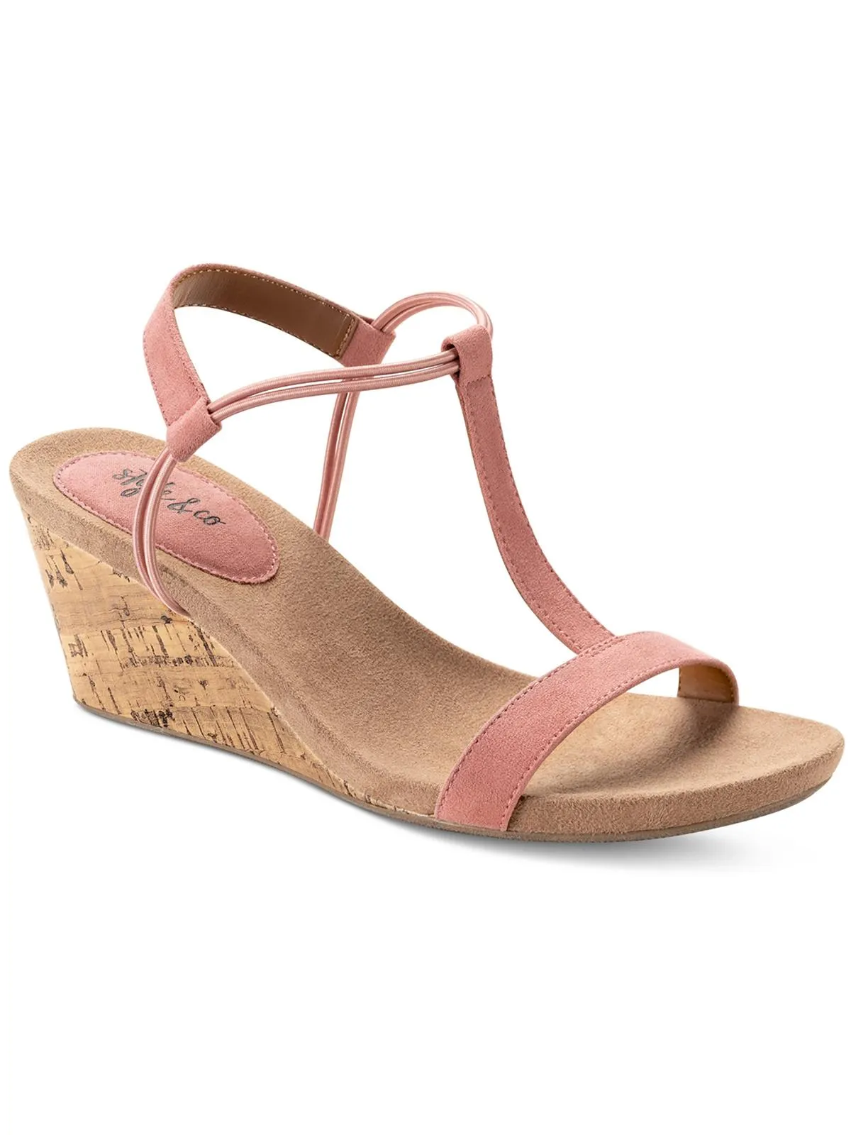 Mulan Womens T-strap Wedge Sandals