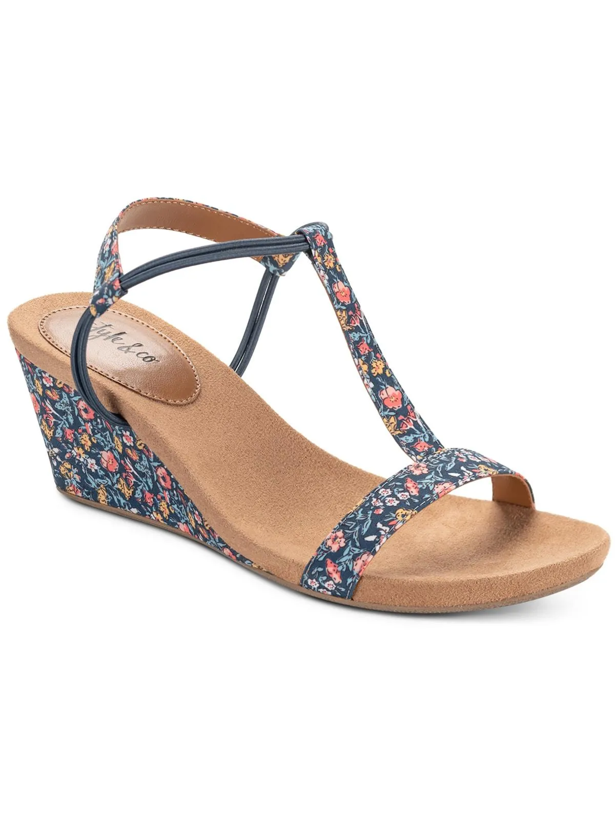 Mulan Womens T-strap Wedge Sandals